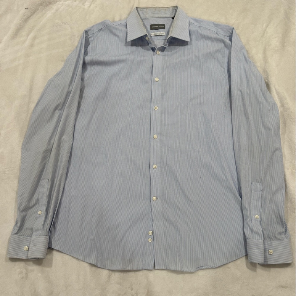 Michael Kors Men's Light Blue Dress Shirt